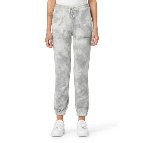 HUDSON JEANS Tie Dye Cotton French Terry Joggers in Monument Ice Dye NWT - Picture 6 of 6